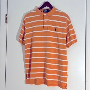 Ralph Lauren men’s polo in an orange creamsicle color! Size L